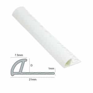 Round Edge PVC White Trim