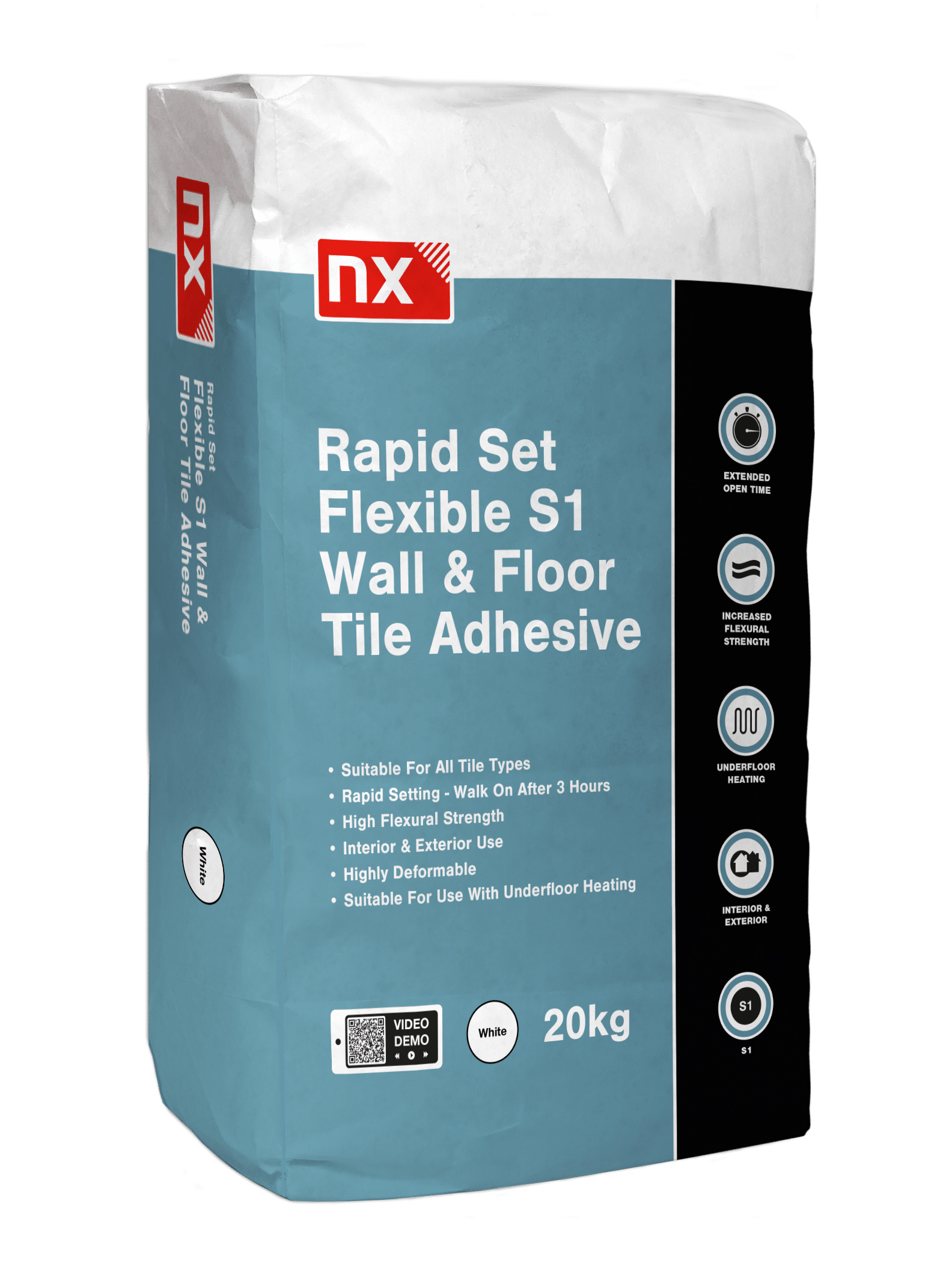 NX S1 Rapid Wall & Floor Adhesive – White