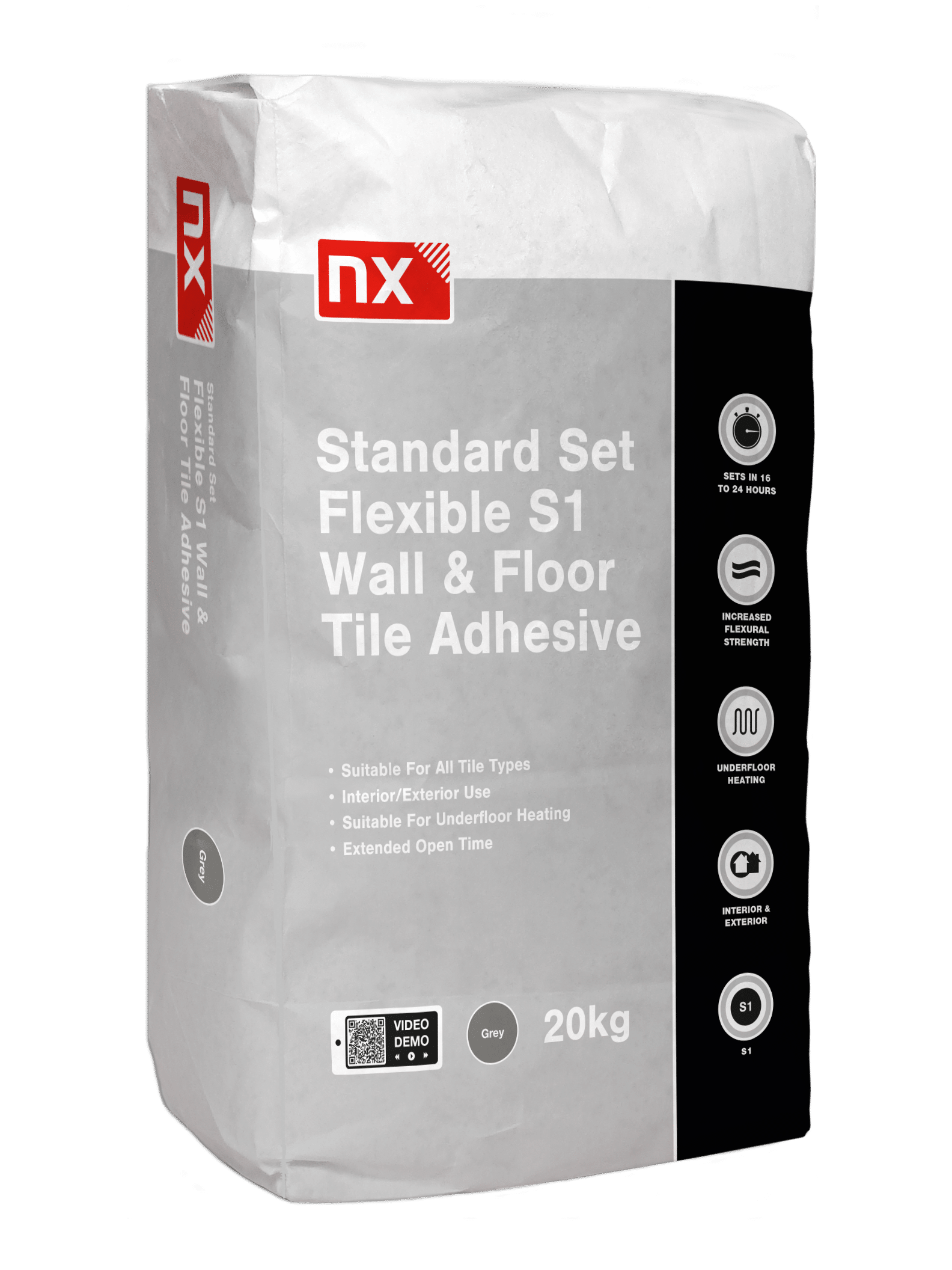 NX S1 Standard Wall & Floor Adhesive – Grey