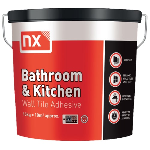 NX Bathroom and Kitchen Wall Tile Adhesive