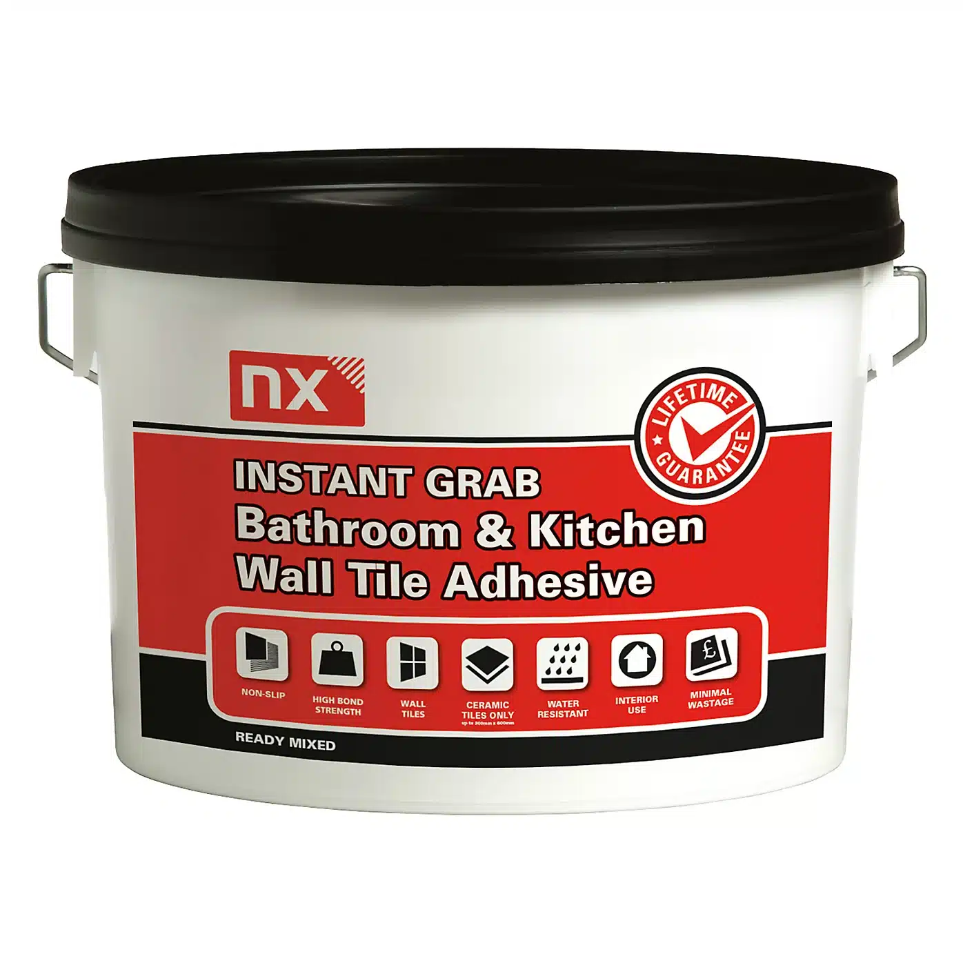 Nx Instant Grab Ready Mixed Off White Tile Adhesive 2 5kg~5010921326177 08c Bq